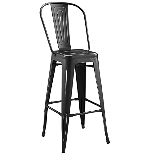 Modway Promenade Modern Aluminum Bistro Bar Stool