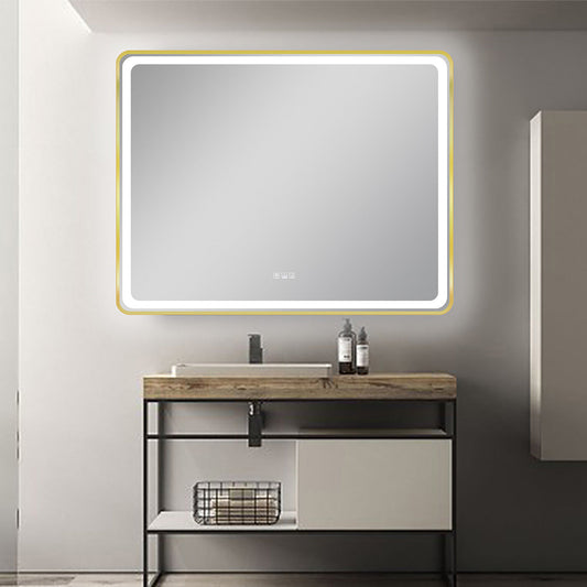 48" LED Mirror (Brushed Gold) Miles Series