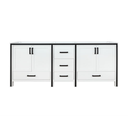 Ziva 84" White Vanity Cabinet Only