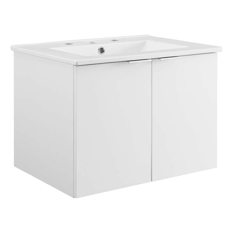 Modway 24" Wall-Mount Bathroom Vanity