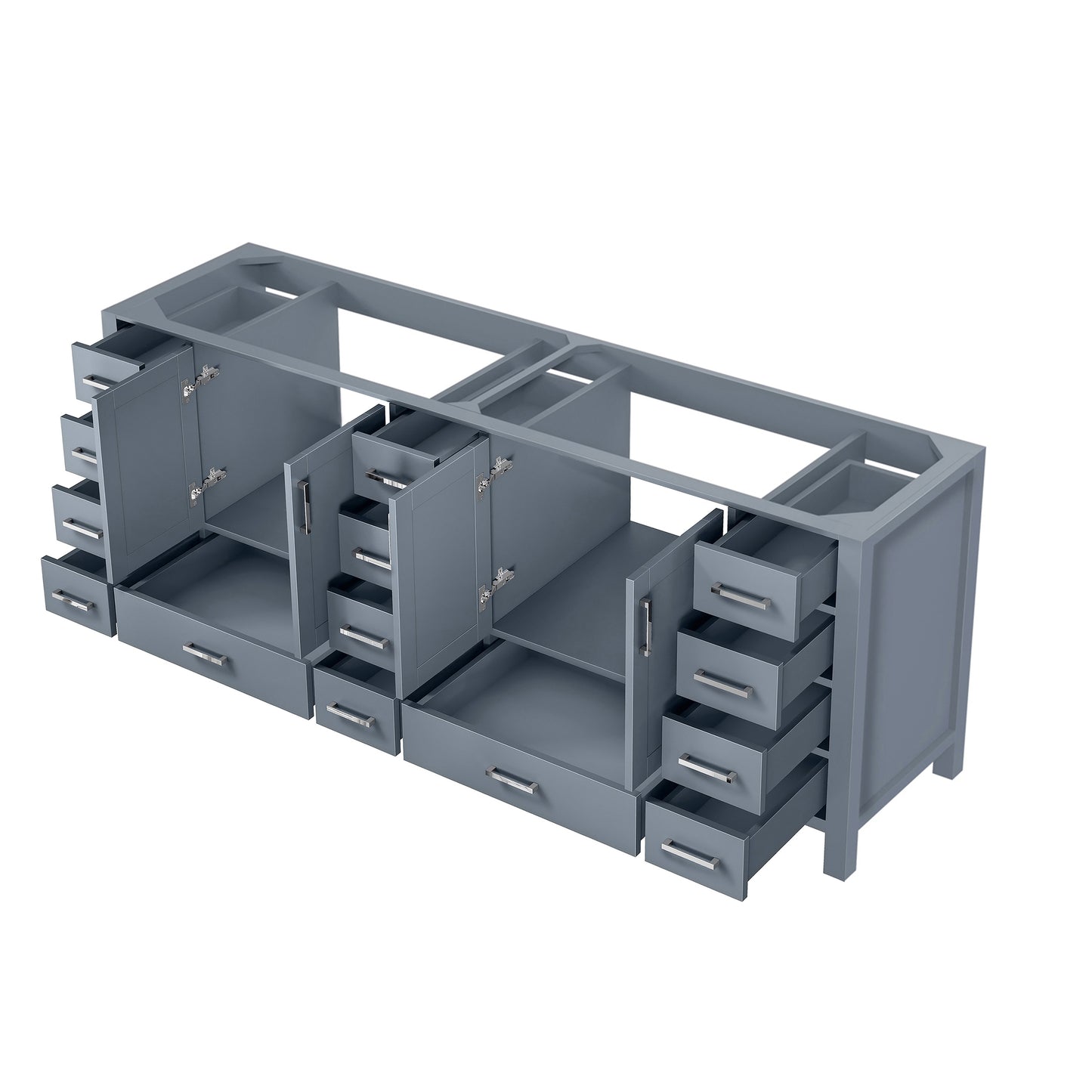 Jacques 84" Dark Grey Vanity Cabinet Only