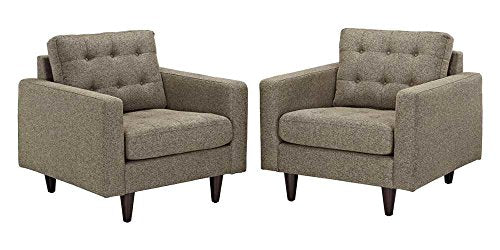 Modway Empress Left-Facing Upholstered Fabric Sectional Sofa