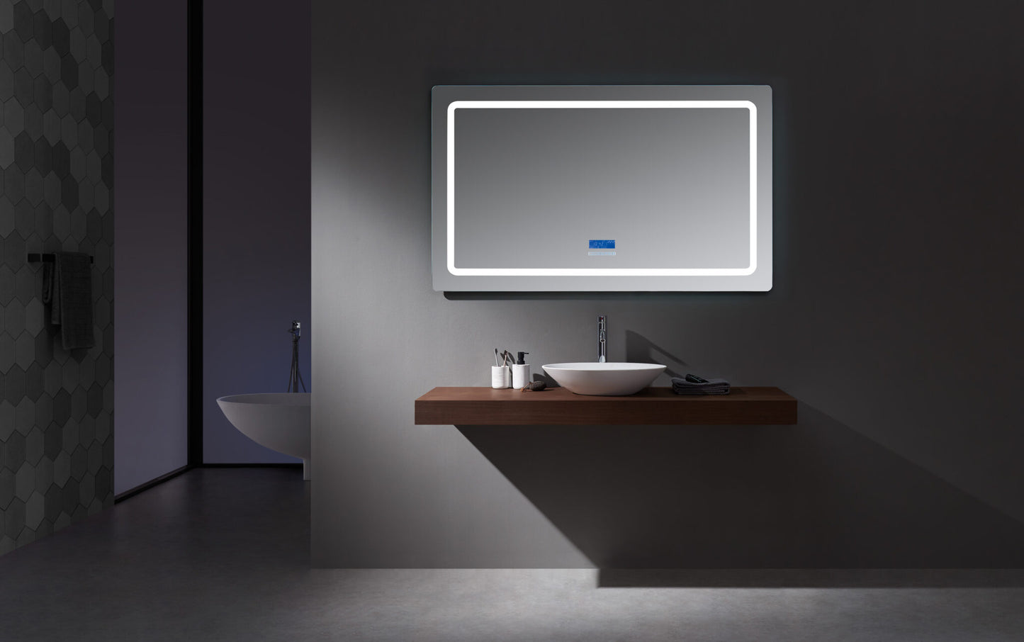 Caldona 60" Widex36" Tall LED Mirror w/ Defogger