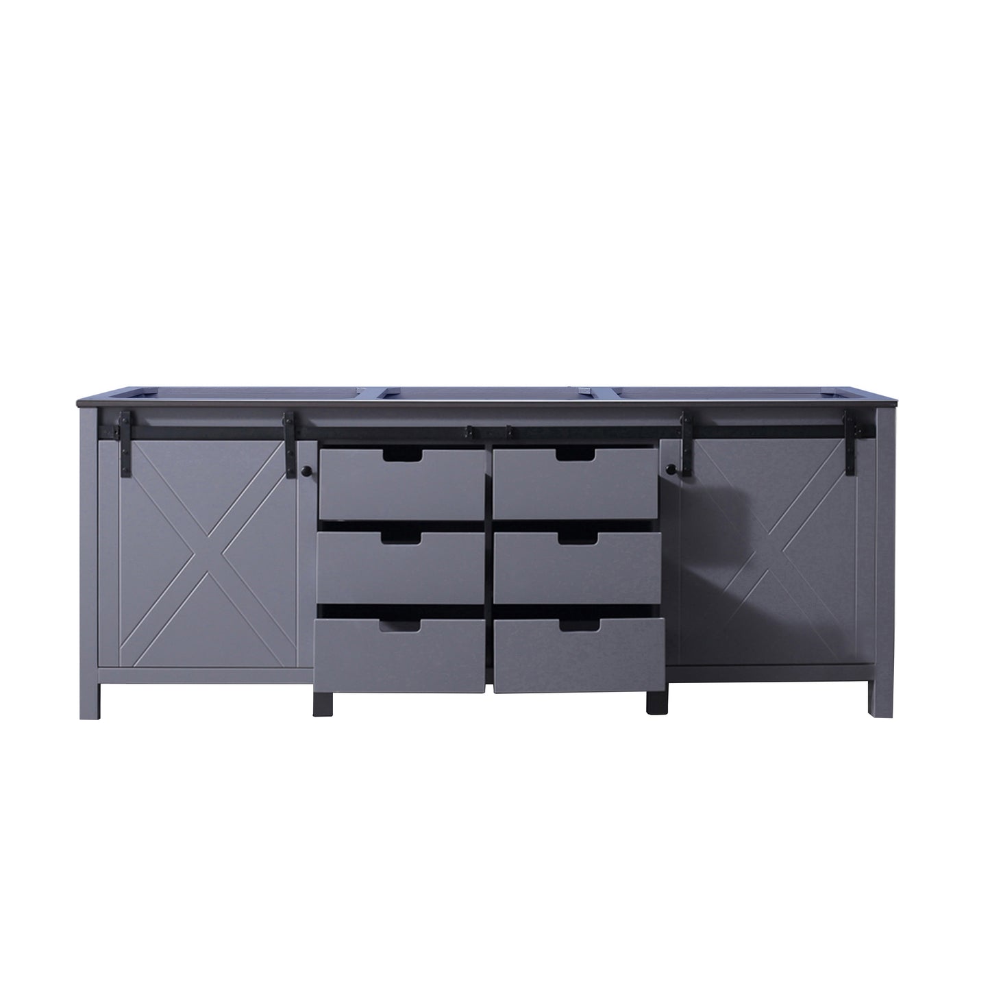 Marsyas 84" Dark Grey Vanity Cabinet Only