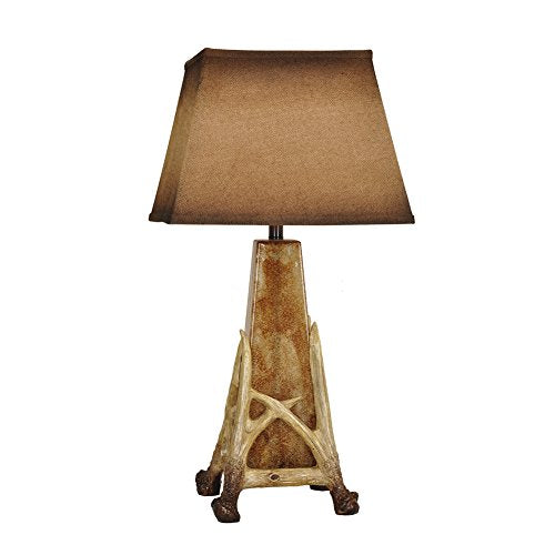 Crestview Collection CVABS1050 Antler Cage Table Lamp Lighting, Brown