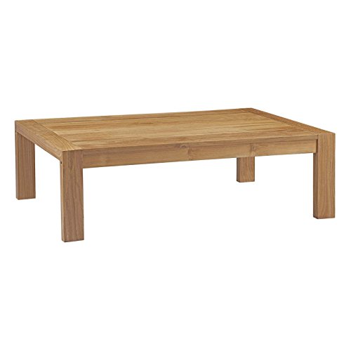 Modway EEI-2708-NAT-WHI Upland Outdoor Patio Teak