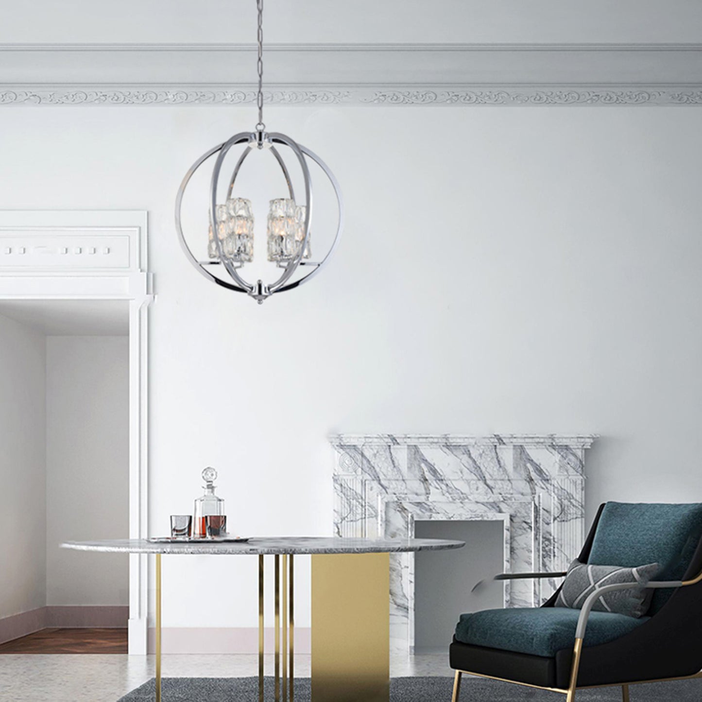 Chrome Chandelier - LA14