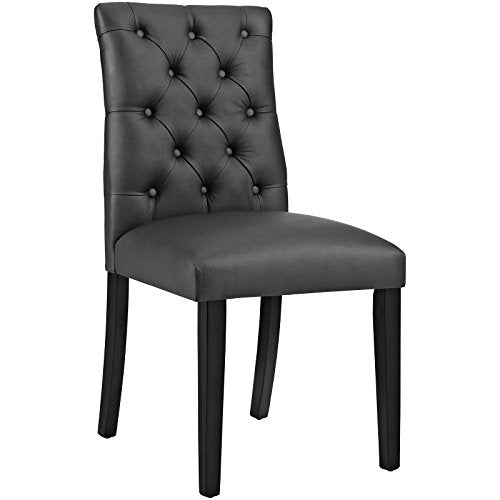 Modway Duchess Modern Elegant Button-Tufted Upholstered Vinyl Parsons Dining Side Chair