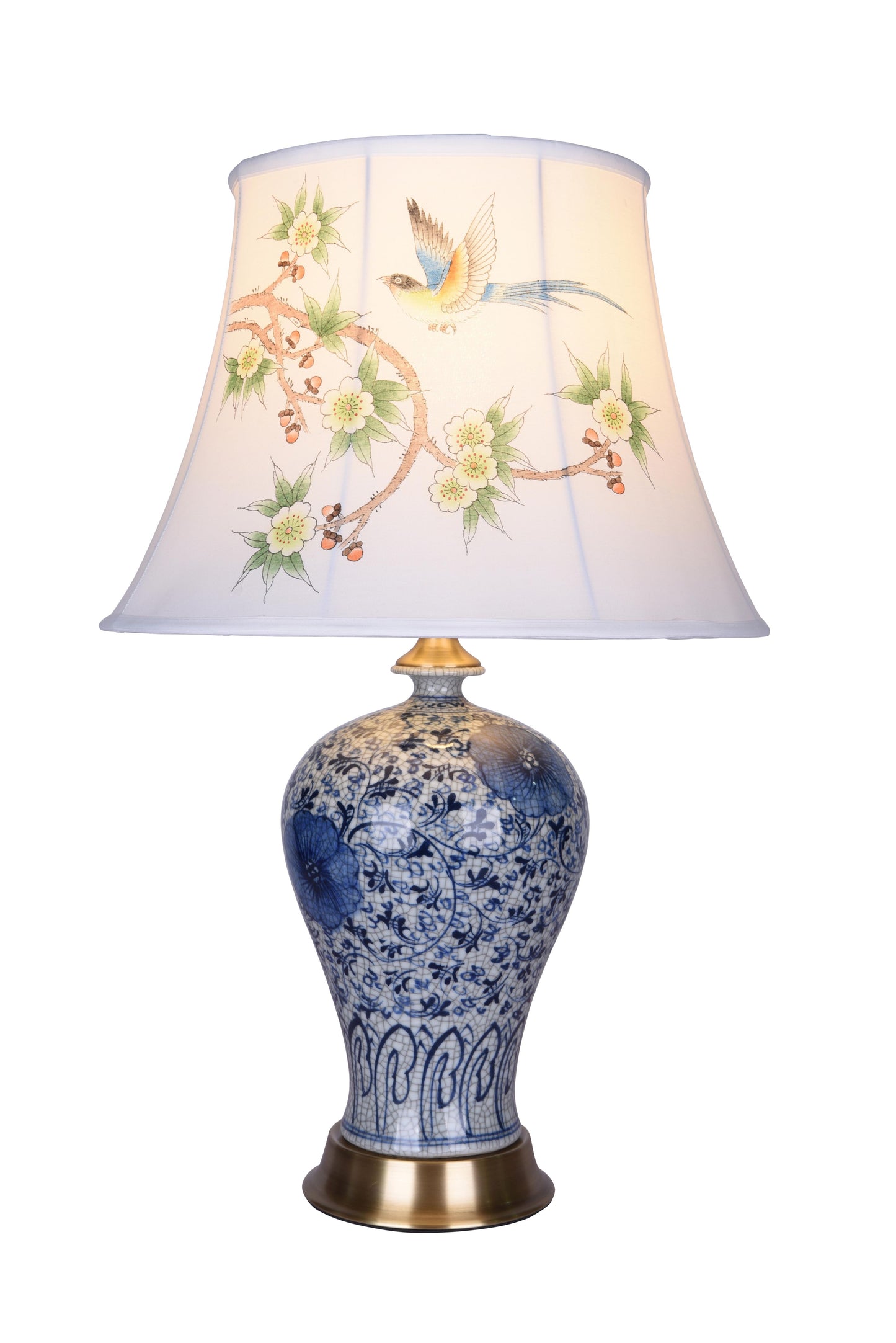 Blue& White Table Lamp - FUM03T8B