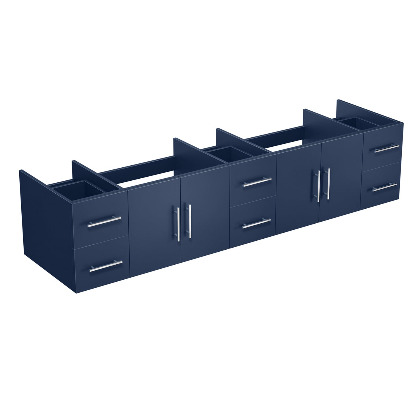 Geneva 84" Navy Blue Vanity Cabinet Only
