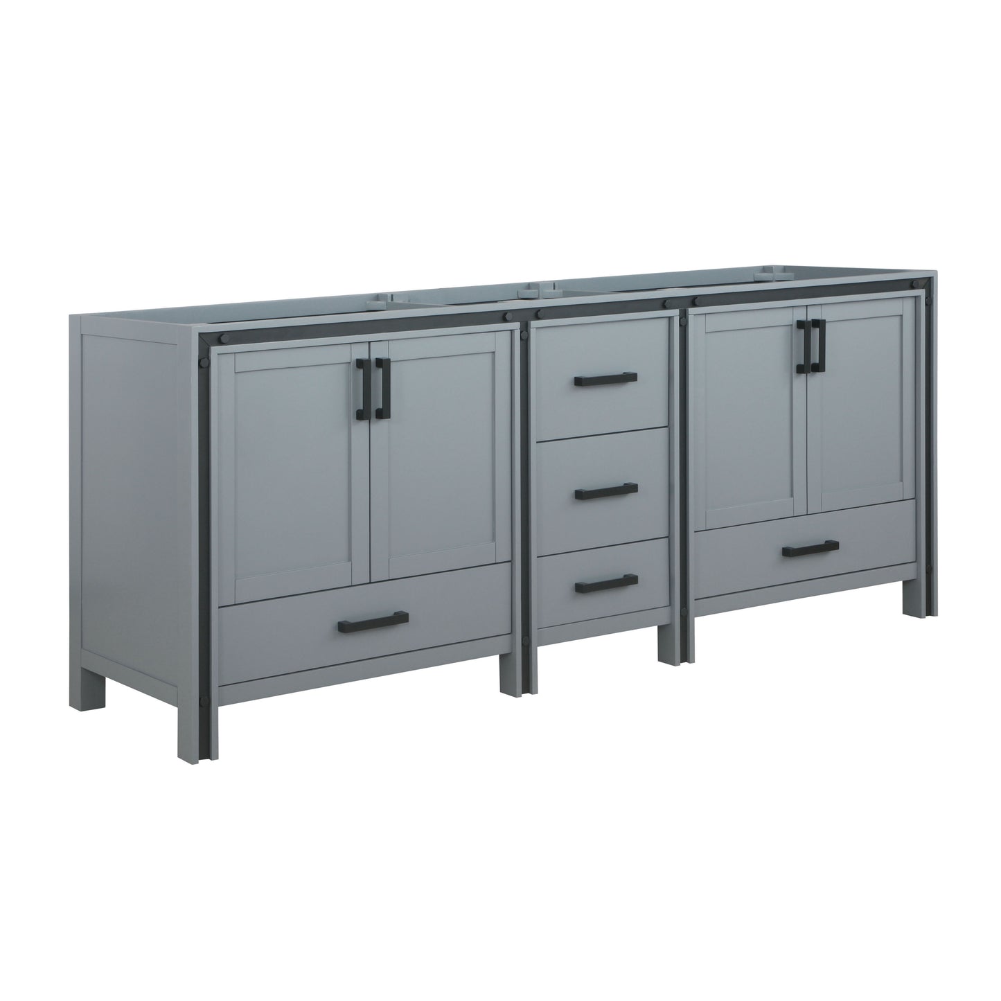 Ziva 84" Dark Grey Vanity Cabinet Only