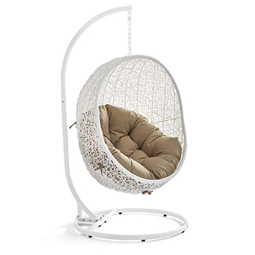 Modway Hide Outdoor Patio Swing Chair with Stand