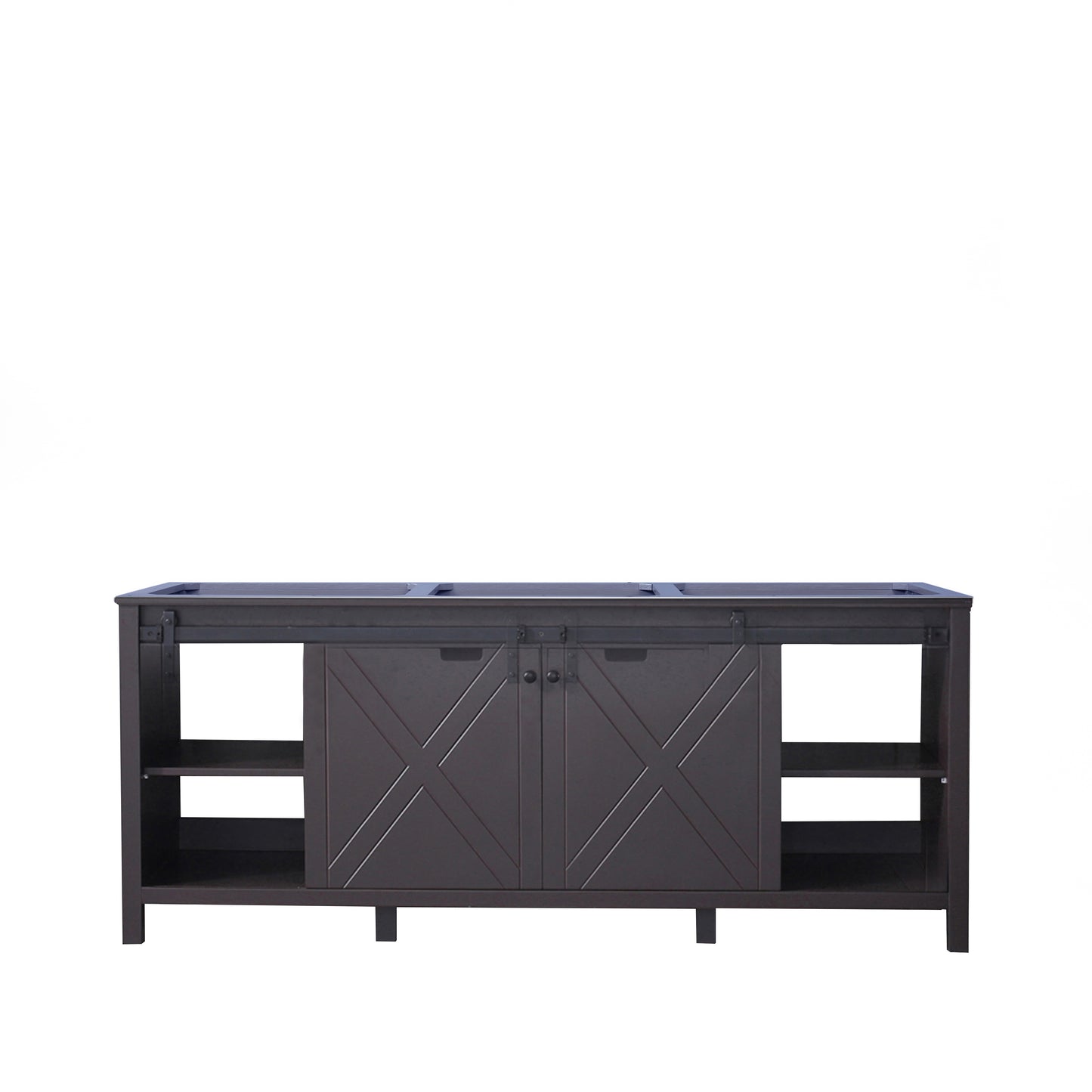 Marsyas 80" Brown Vanity Cabinet Only