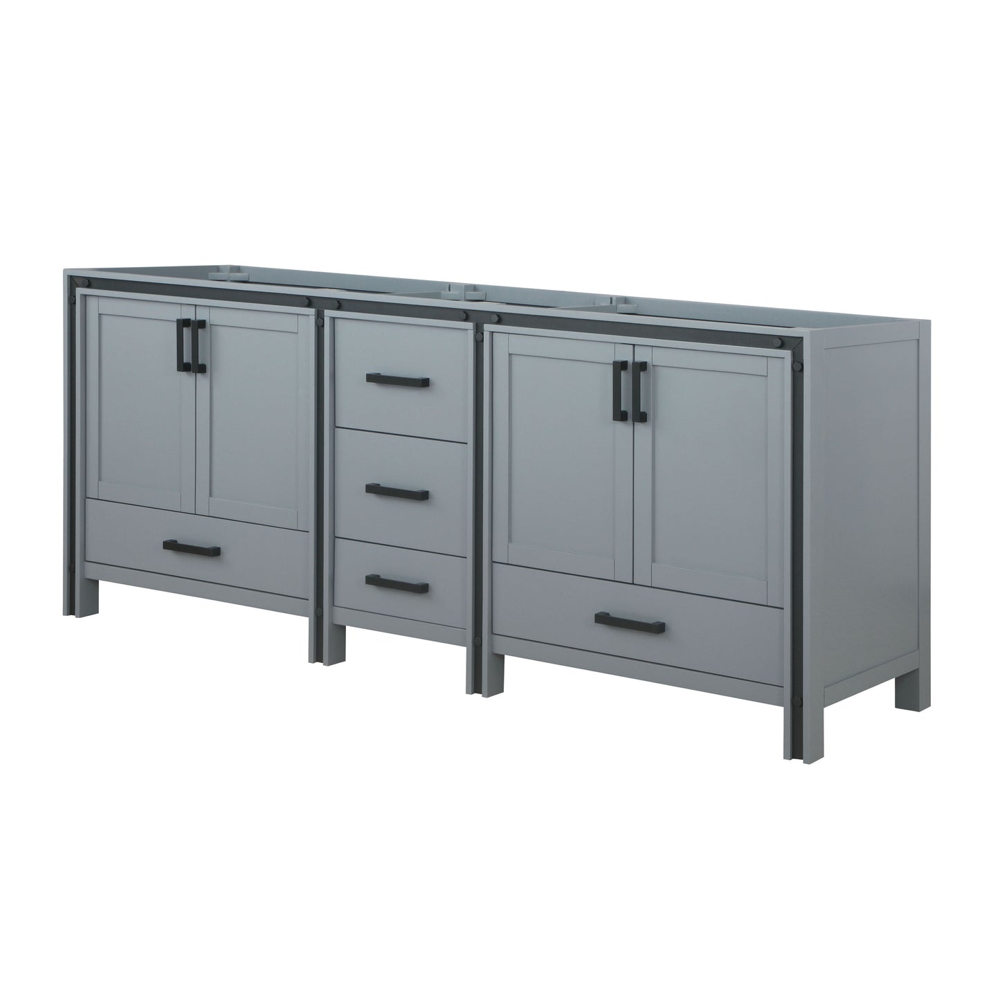 Ziva 84" Dark Grey Vanity Cabinet Only