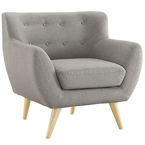 Modway Remark Mid-Century Modern Armchair with Upholstered Fabric