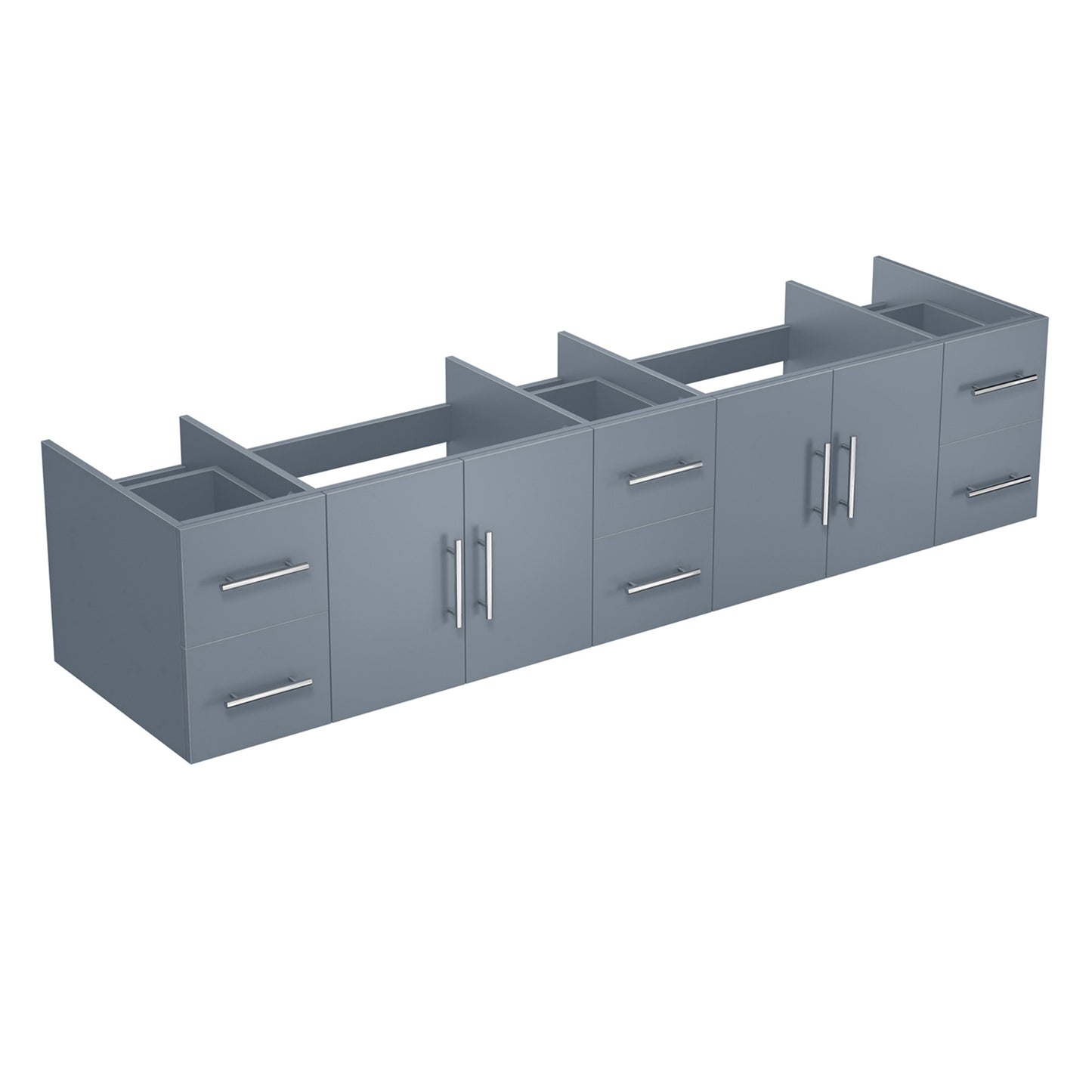 Geneva 84" Dark Grey Vanity Cabinet Only