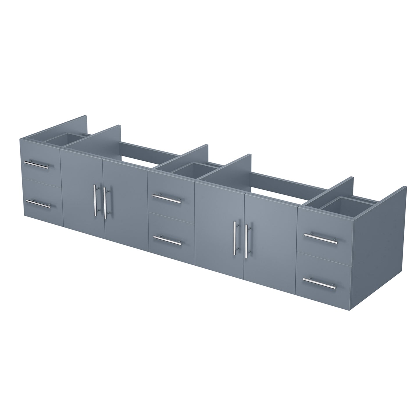 Geneva 84" Dark Grey Vanity Cabinet Only