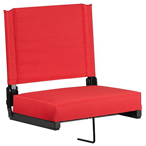 SuperDiscountMall Premium Quality Red Stadium Chair XU-STA-RED-GG