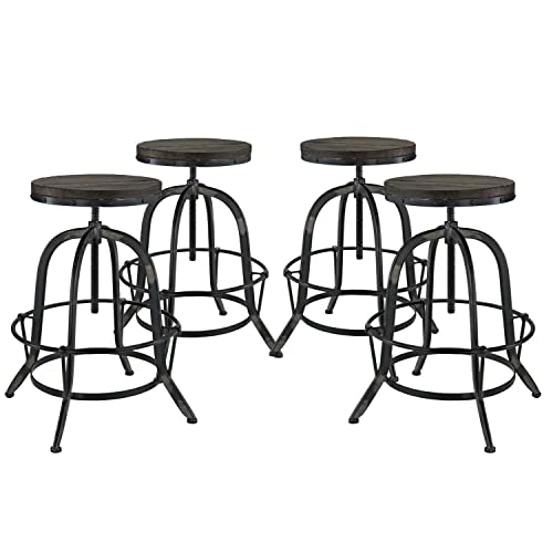 Modway Collect Modern Farmhouse Cast Iron Bar Stool