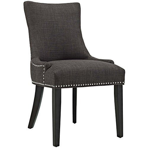 Modway Marquis Fabric Dining Chair in Beige