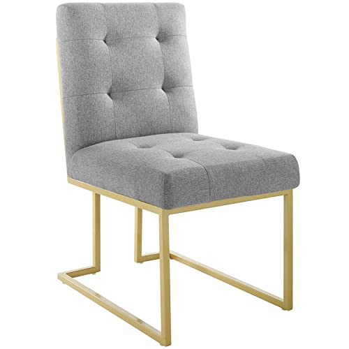 Modway Privy Stainless Steel Upholstered Fabric Bar Stool