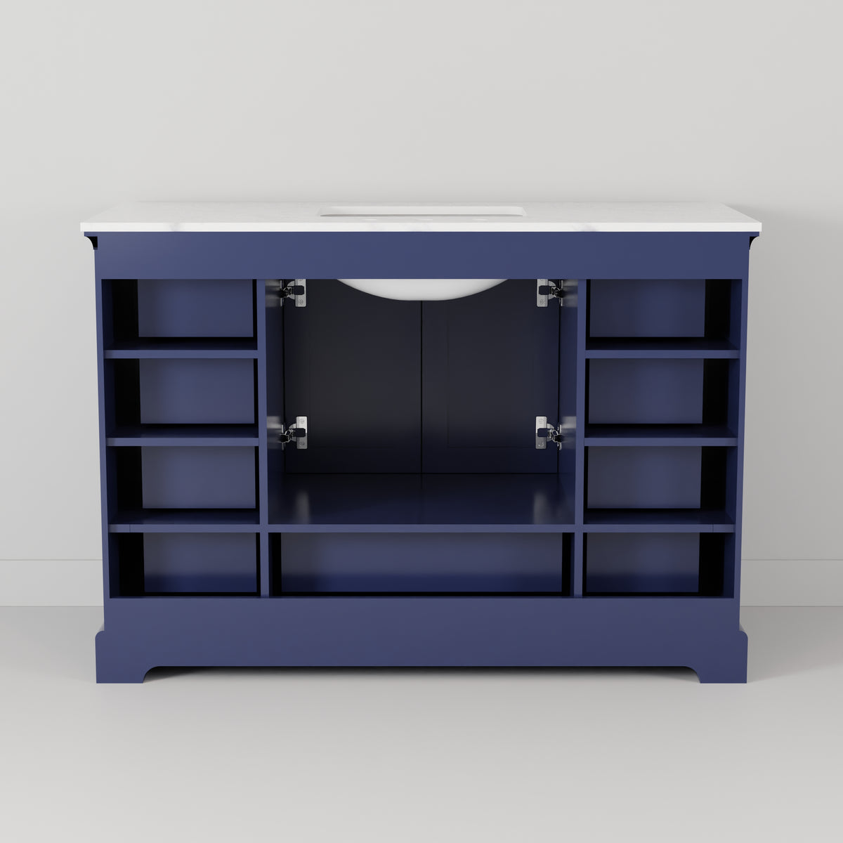 Lexora Dukes 48 in. Navy Blue Single Sink Bath Vanity