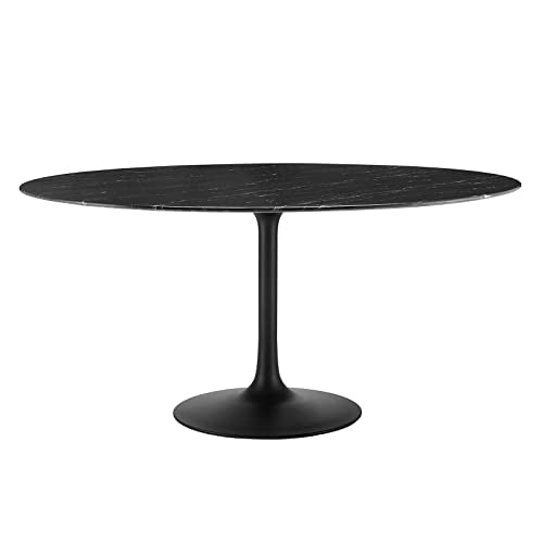Modway Lippa Dining Table, 60", Black Black