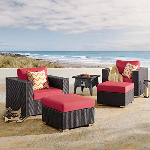 Modway EEI-3724-EXP Convene 3 Piece Set Outdoor Patio with Fire Pit,