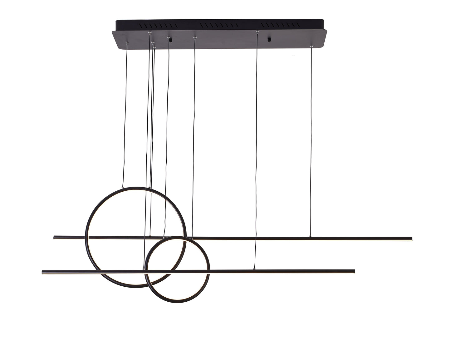 Black LED Chandelier - FIT13C57B