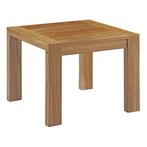 Modway EEI-2708-NAT-WHI Upland Outdoor Patio Teak