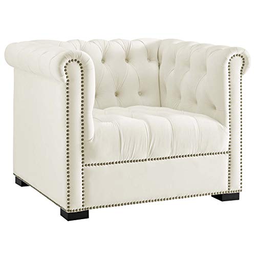 Modway Heritage Upholstered Velvet Armchair