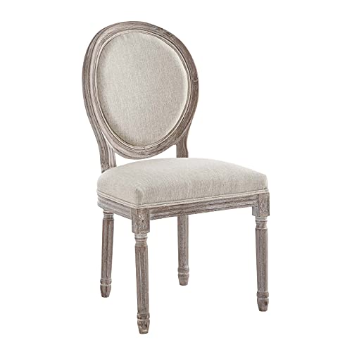 Modway EEI-2823-BEI Emanate Vintage French Upholstered Dining Armchair