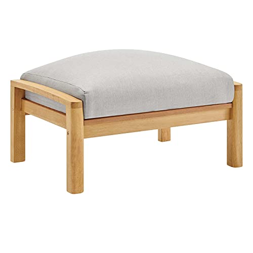 Modway EEI-3698-NAT-LGR Orlean Lounge Armchair, Natural Light Gray