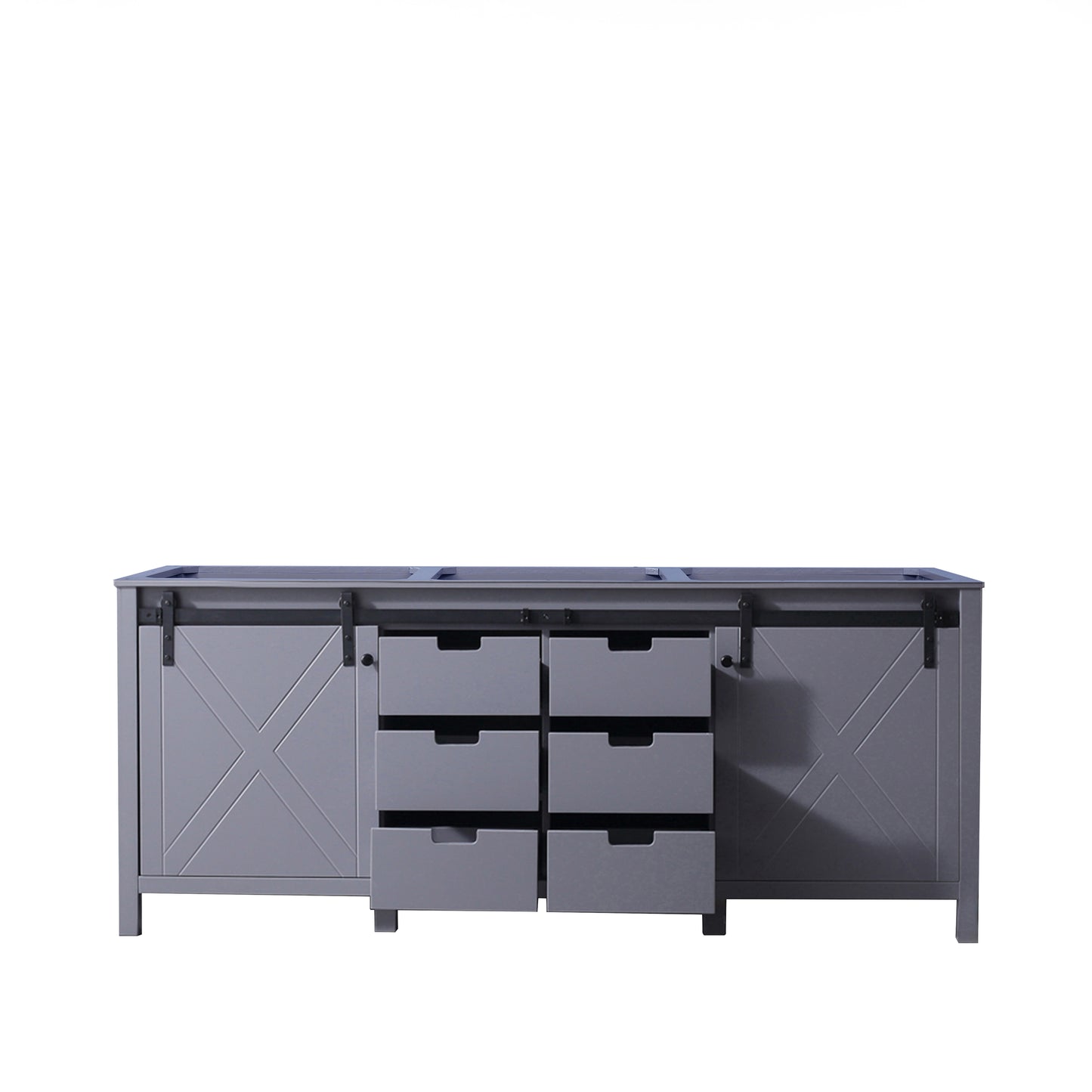 Marsyas 80" Dark Grey Vanity Cabinet Only