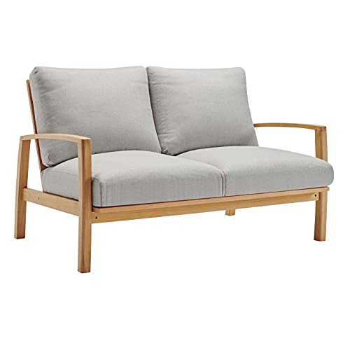 Modway EEI-3698-NAT-LGR Orlean Lounge Armchair, Natural Light Gray