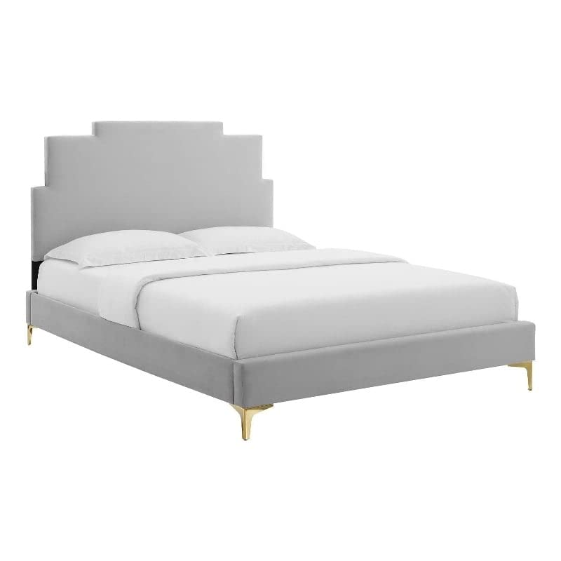 Modway Lindsey Platform, King, Light Gray