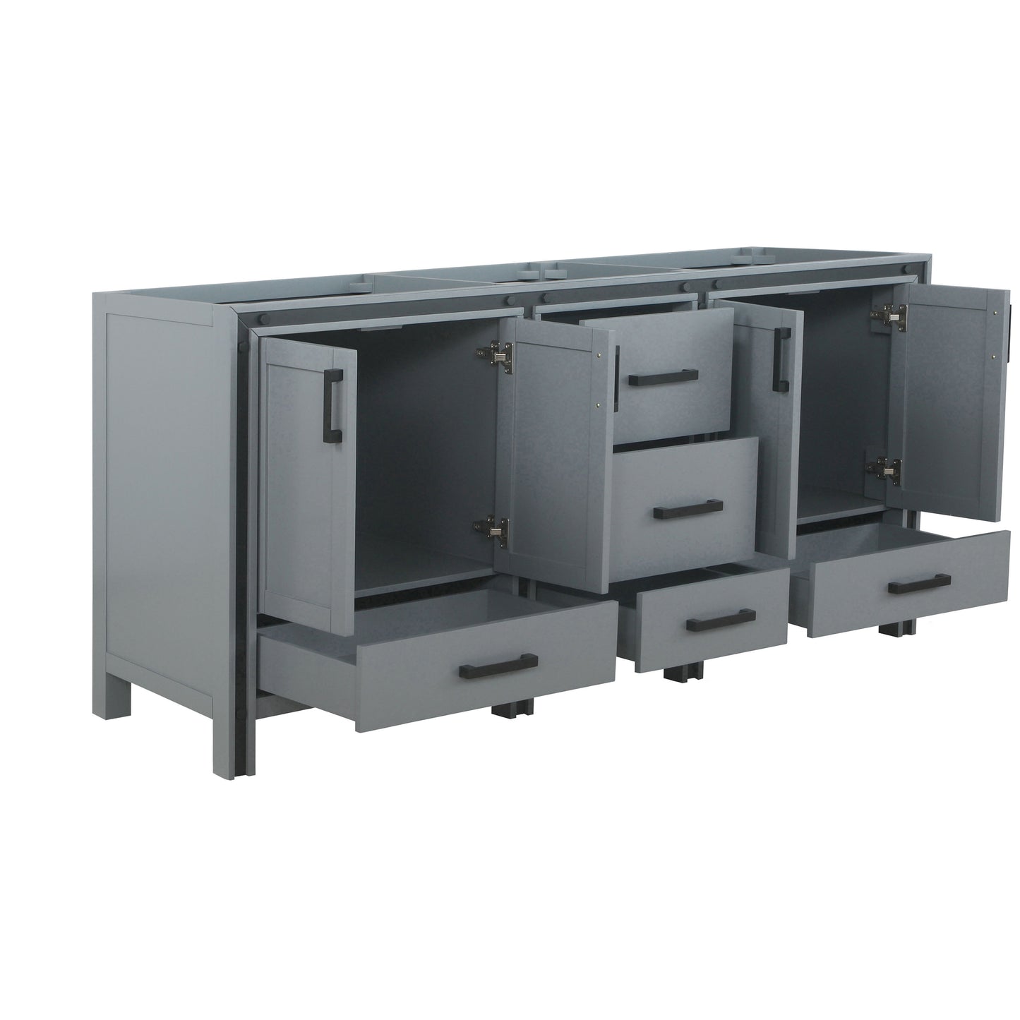 Ziva 72" Dark Grey Vanity Cabinet Only