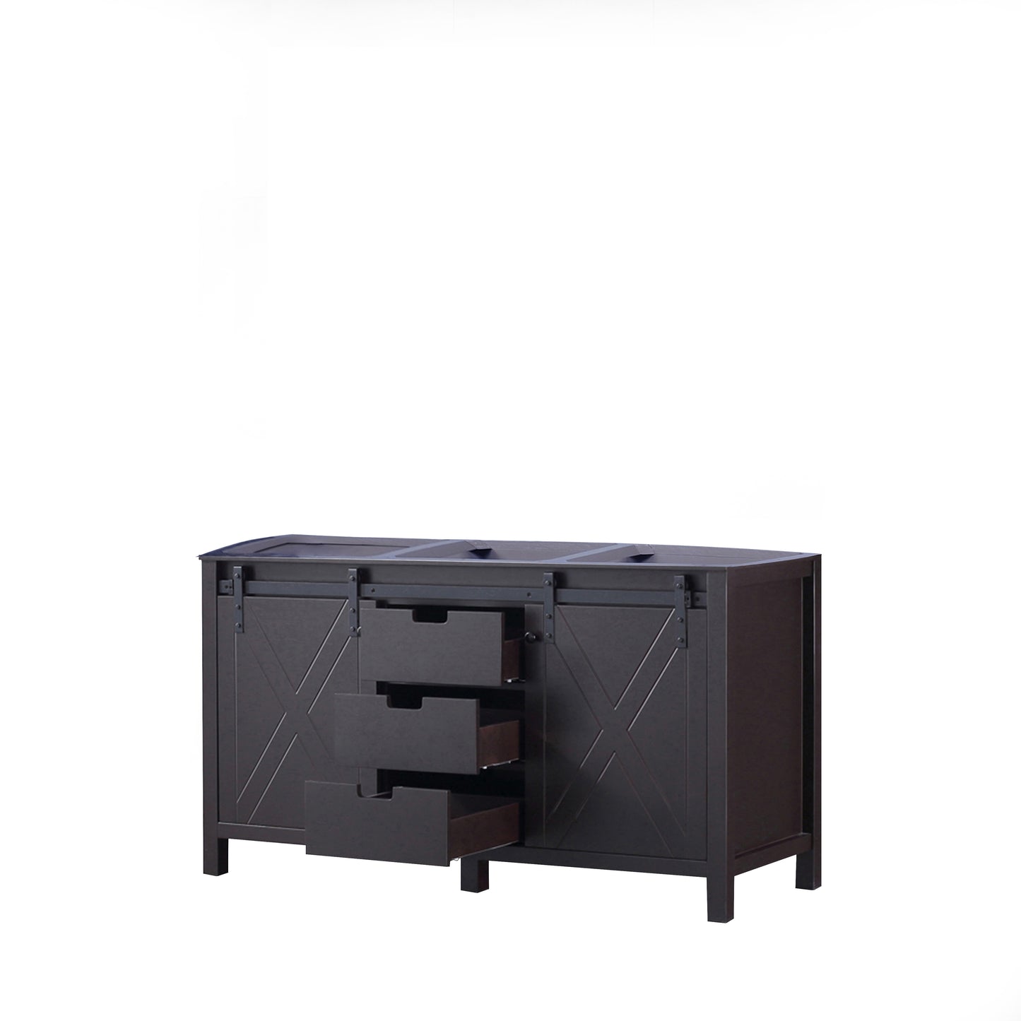 Marsyas 60" Brown Vanity Cabinet Only