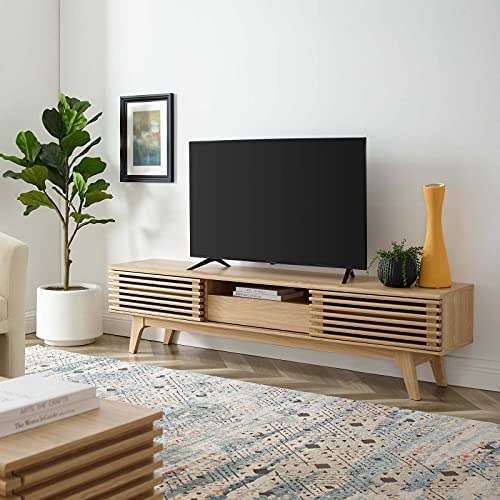 Modway Render Mid-Century Modern Low Profile TV Stand