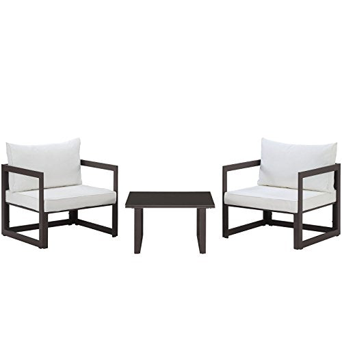 Modway Fortuna 6-Piece Aluminum Outdoor Patio Sectional Sofa Set