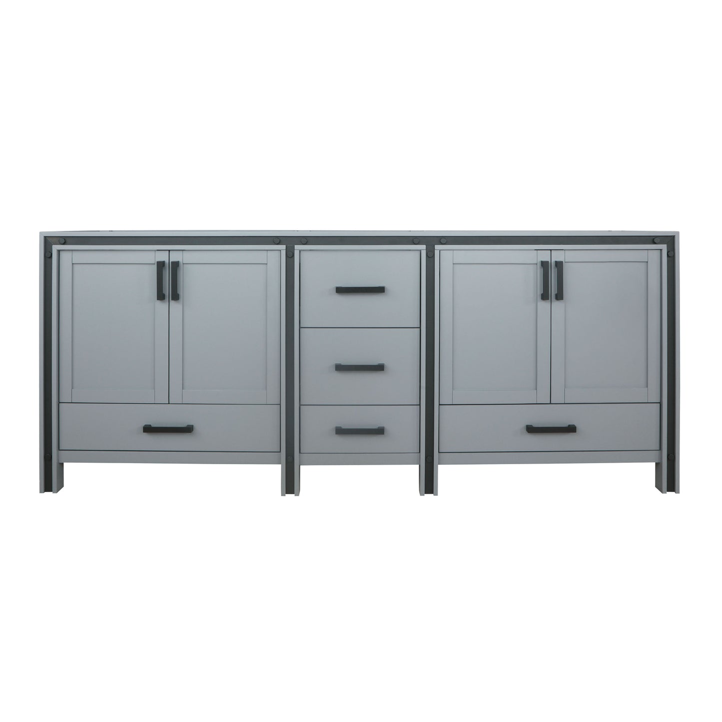 Ziva 84" Dark Grey Vanity Cabinet Only