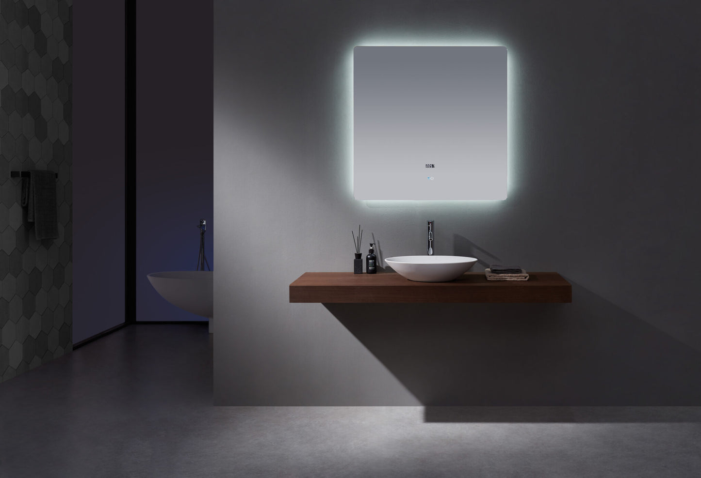 Lugano 36" Widex36" Tall LED Mirror w/ Defogger