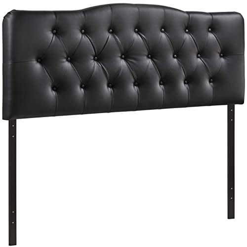 Modway Annabel Full Upholstered Vinyl Headboard in Black