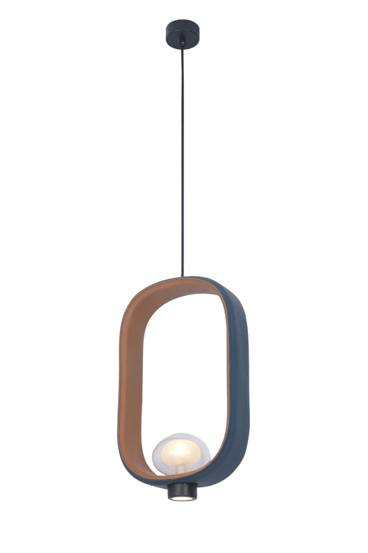 Blue Single Pendant Lighting - DLS13P10B