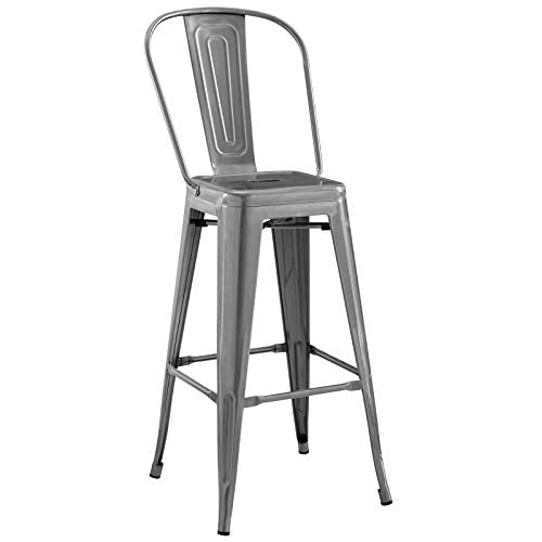Modway Promenade Modern Aluminum Bistro Bar Stool