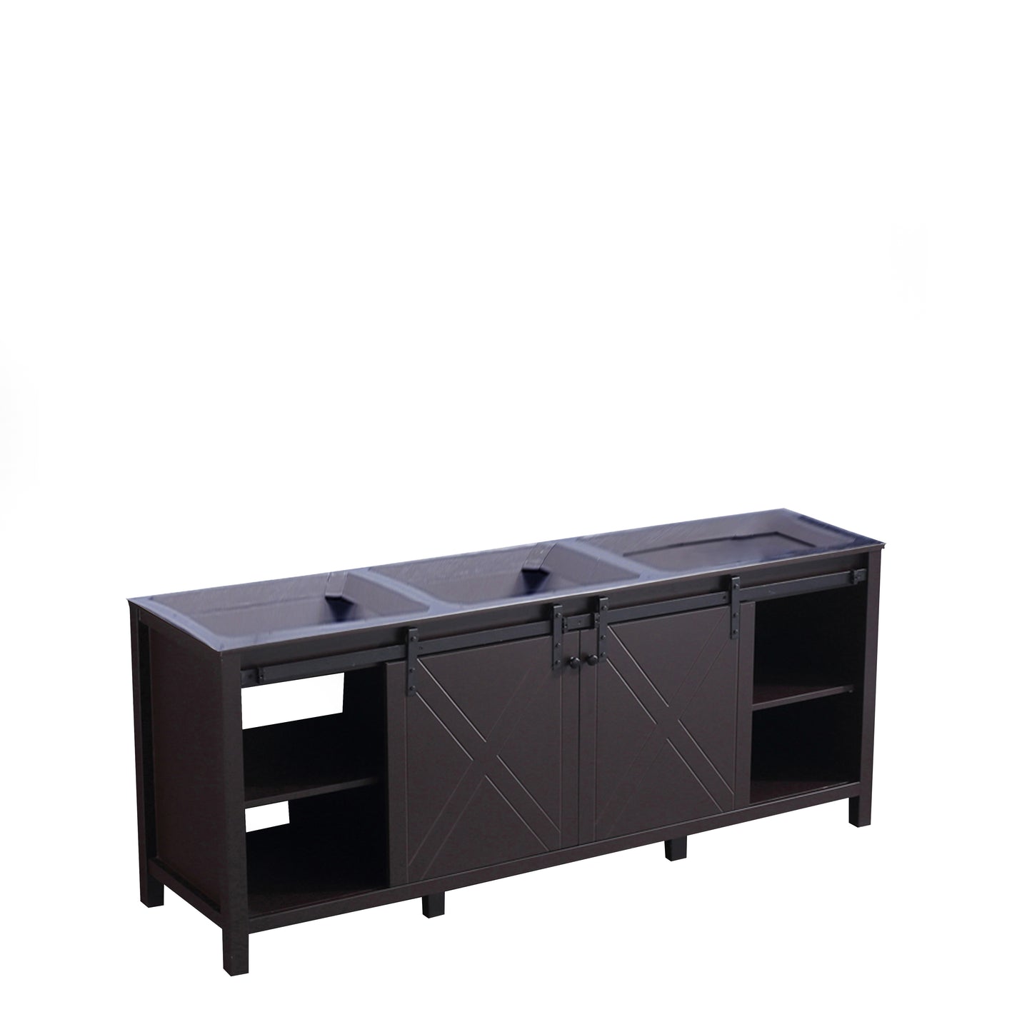 Marsyas 80" Brown Vanity Cabinet Only