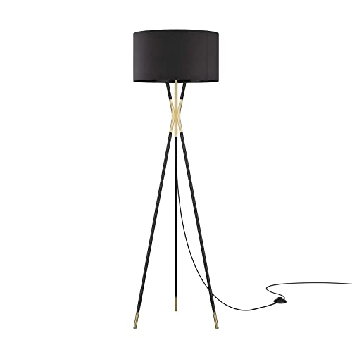 Modway Audrey Standing Floor Lamp with Black Black Finish EEI-5304-BLK-BLK