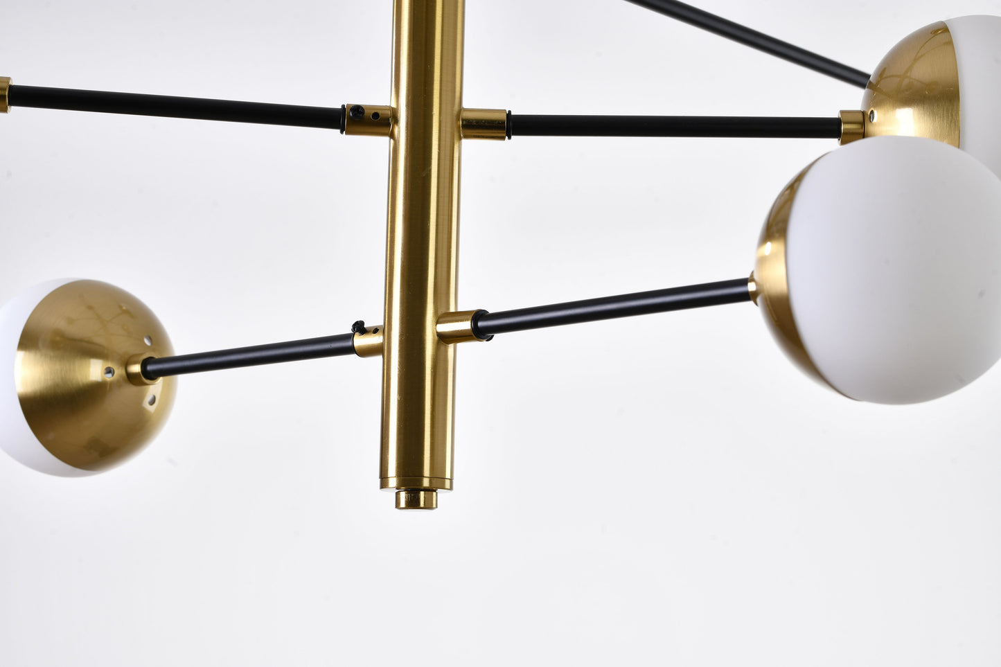 Brass & Black Chandelier - AV71C39BR