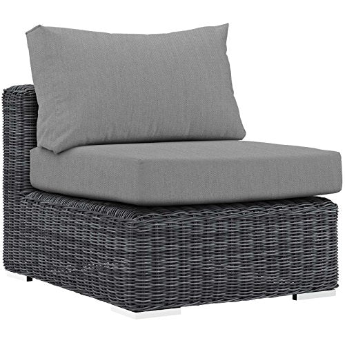 Modway Summon Wicker Rattan Outdoor Patio Sunbrella Fabric