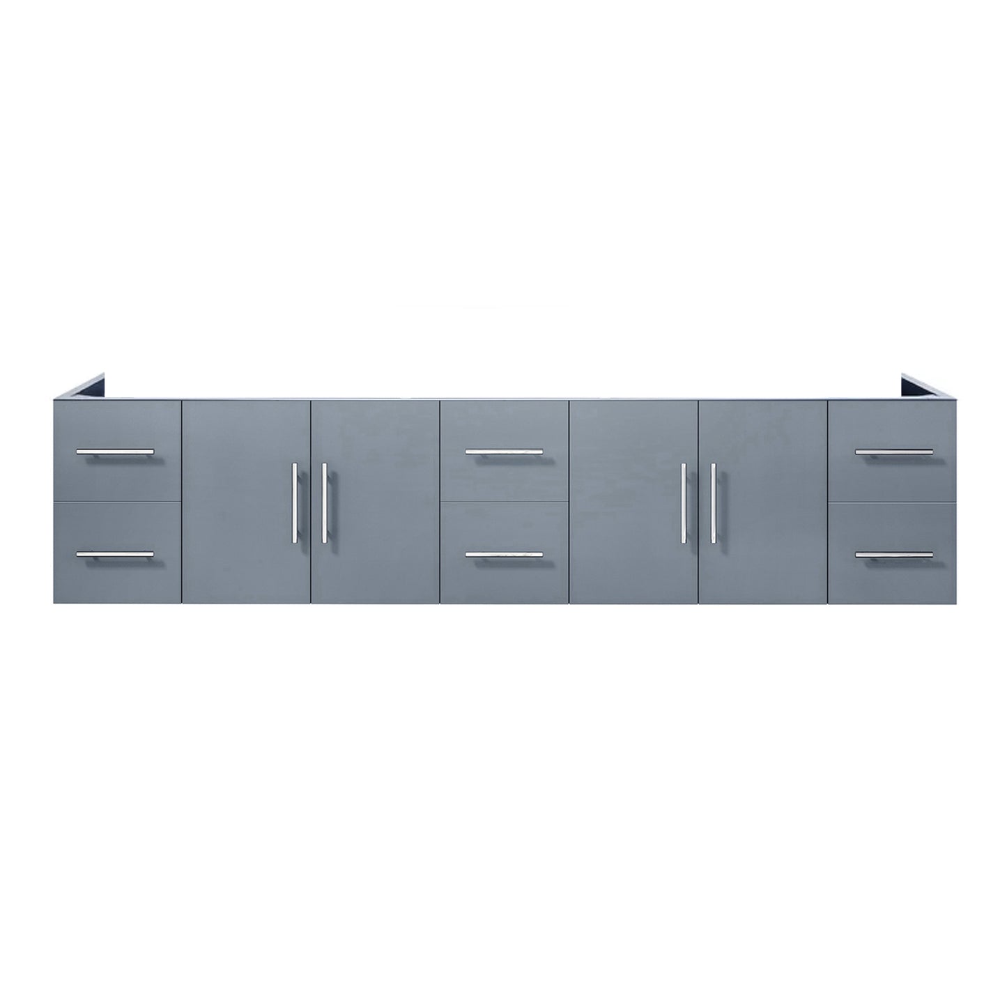 Geneva 84" Dark Grey Vanity Cabinet Only